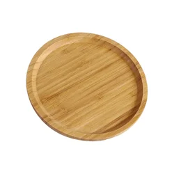 Trays Serving Tray 20*5*30cm Easy To Clean For Fruit Pizza Multi-functional Round Wooden Tableware Stand Food Tray