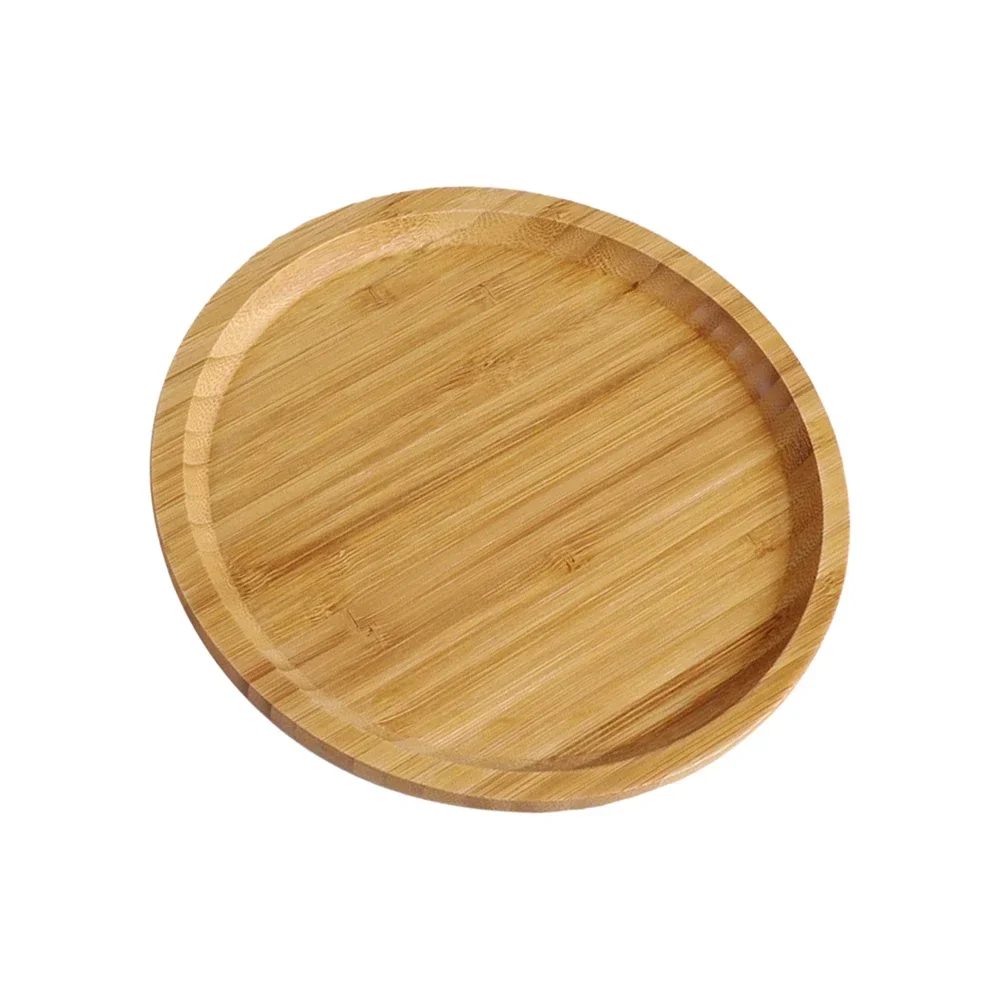 Round Wooden Serving Tray Tableware Stand Food Tray For Fruit Pizza Hotel Home Service Tray Wooden Tray 20 25 30cm