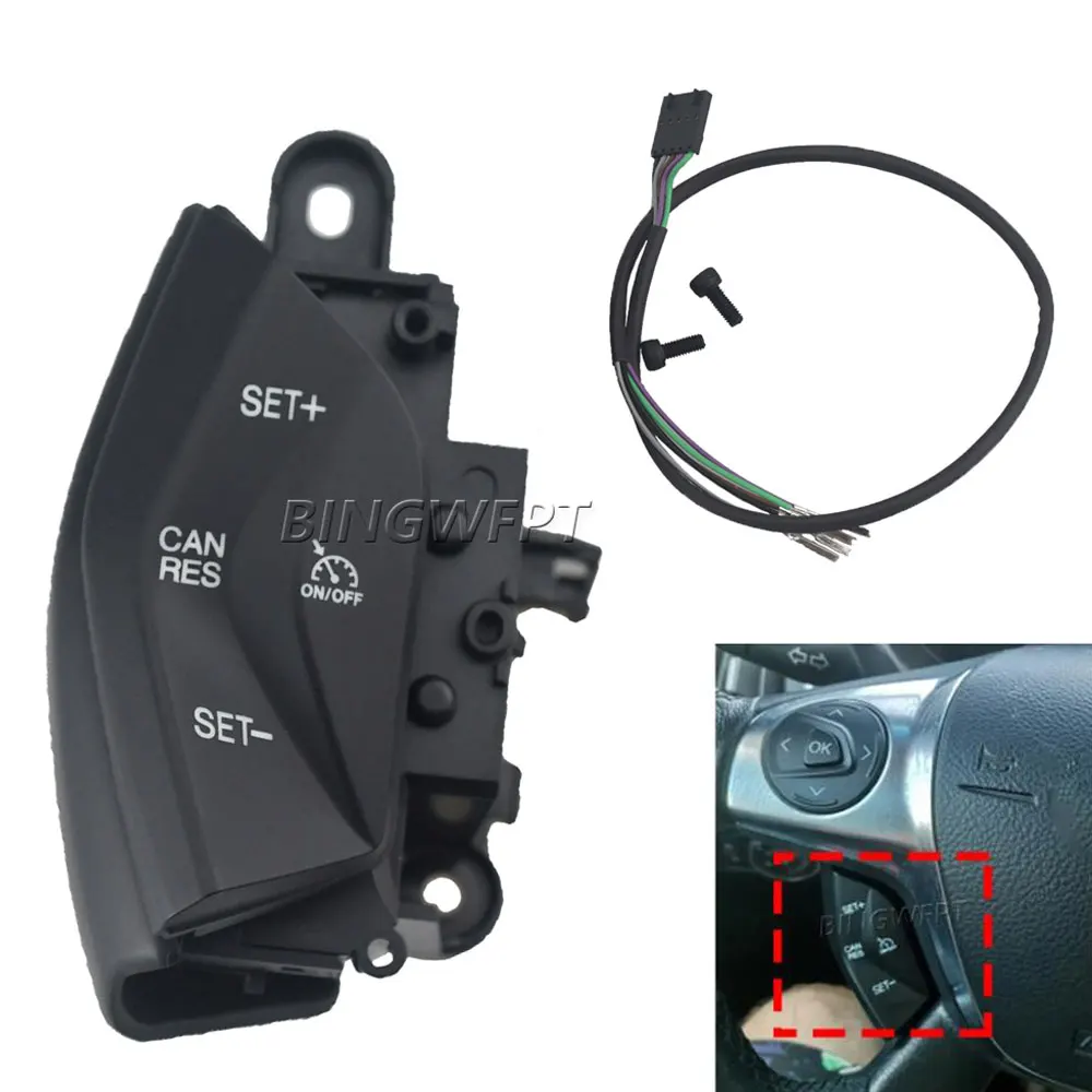 

Blue Backlight For Ford Focus 3 2012-2014 For Kuga 2012-2015 Cruise Control System Kit Car Speed Control Switch
