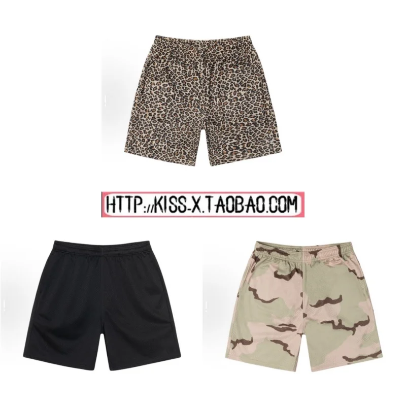 Trendy 2026 Basic Mesh Short Casual Breathable Eyelash Logo Sports Leisure Shorts Straight Leg Cotton Camouflage Pattern