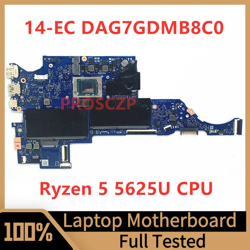 

DAG7GDMB8C0 Mainboard For HP 14-EC Laptop Motherboard High Quality With Ryzen 5 5625U CPU 100% Fully Tested Working Well