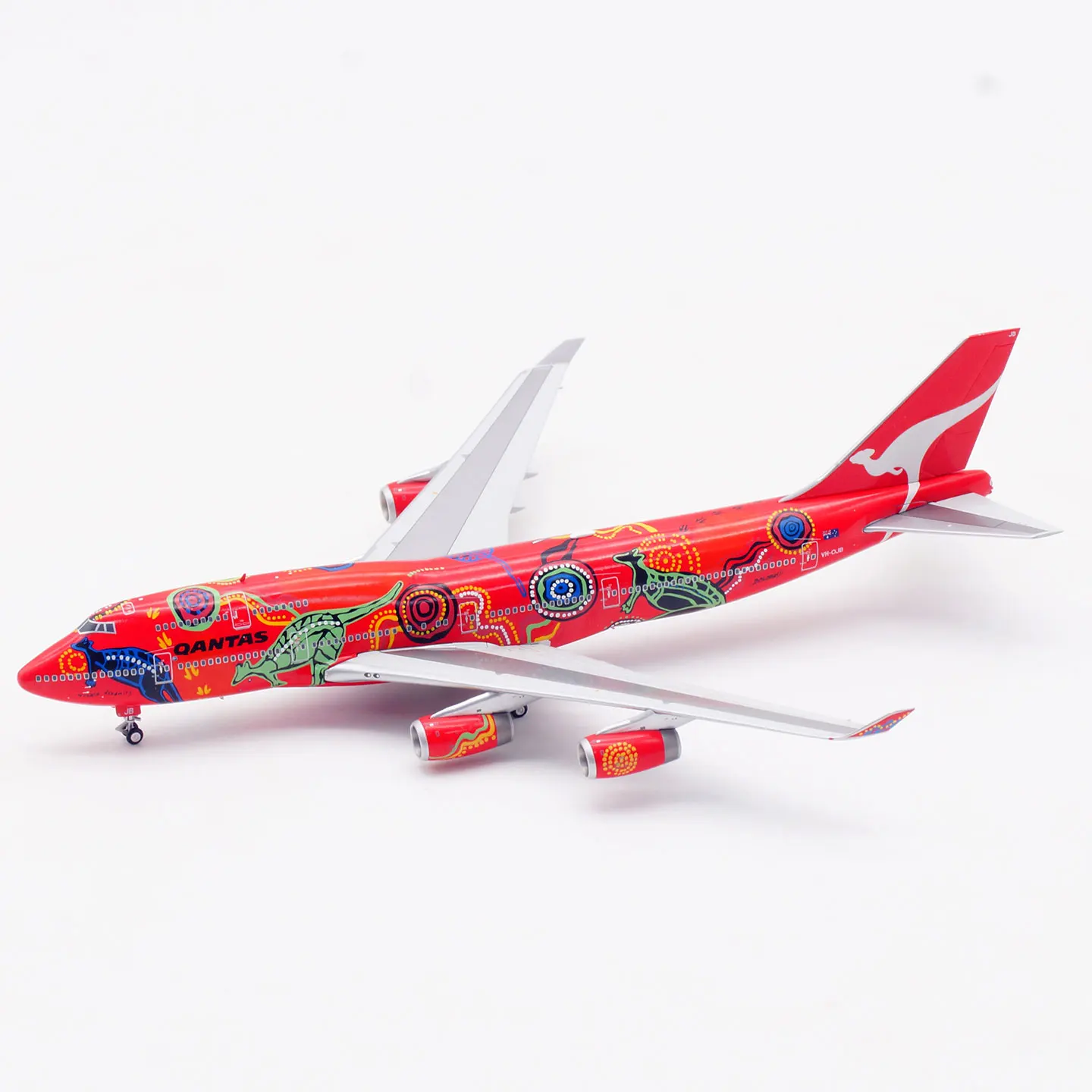 B616502 سبيكة تحصيل طائرة هدية HX نموذج 1:400 Qantas الخطوط الجوية بوينغ B747-400 دييكاست نموذج طائرة VH-OJB مع حامل