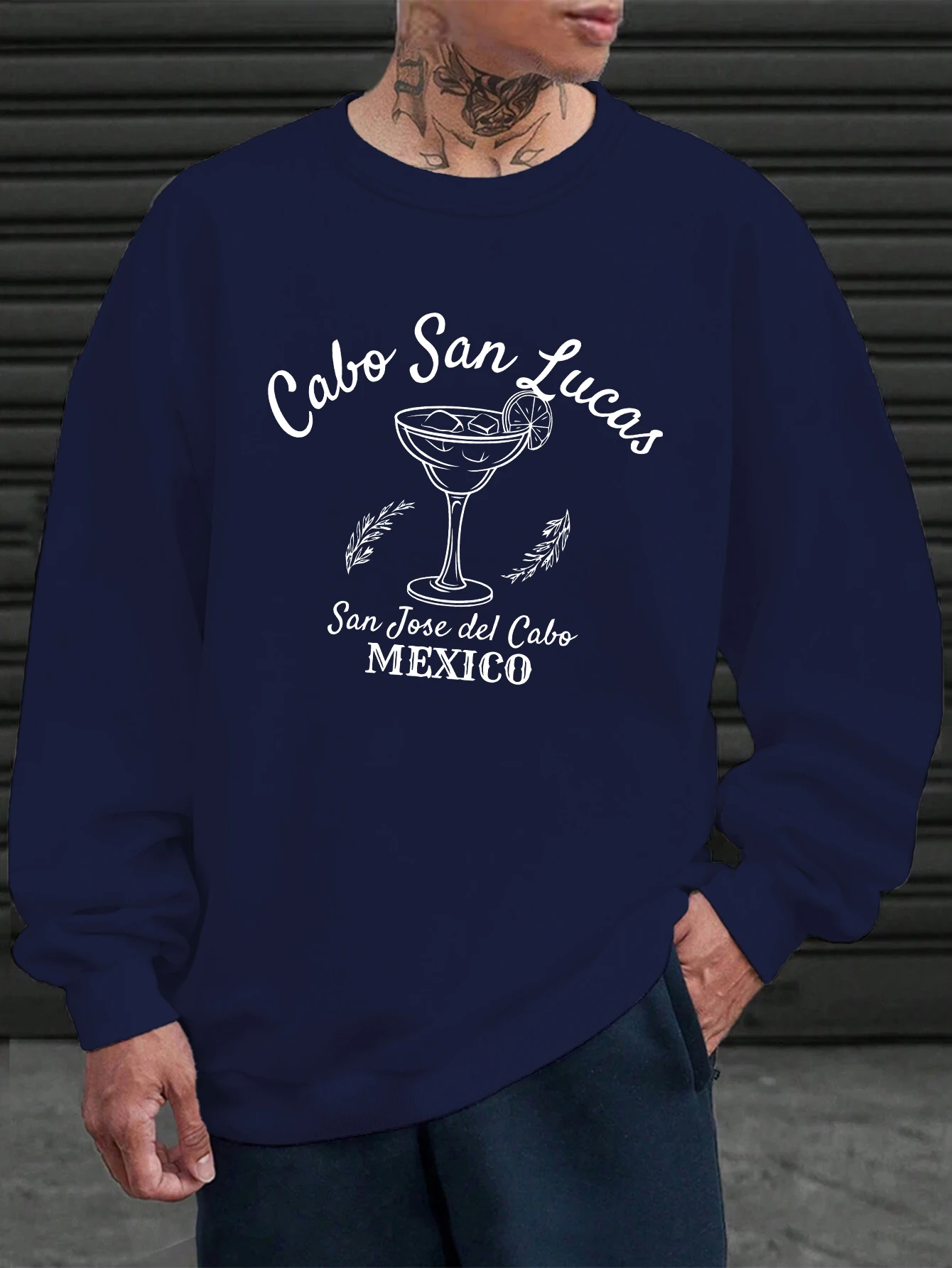 كابو سان لوكاس المكسيك مطبوعة رجالي البلوز خمر ملابس فضفاضة الشارع عارضة السترة الصوف لينة رياضية للجنسين