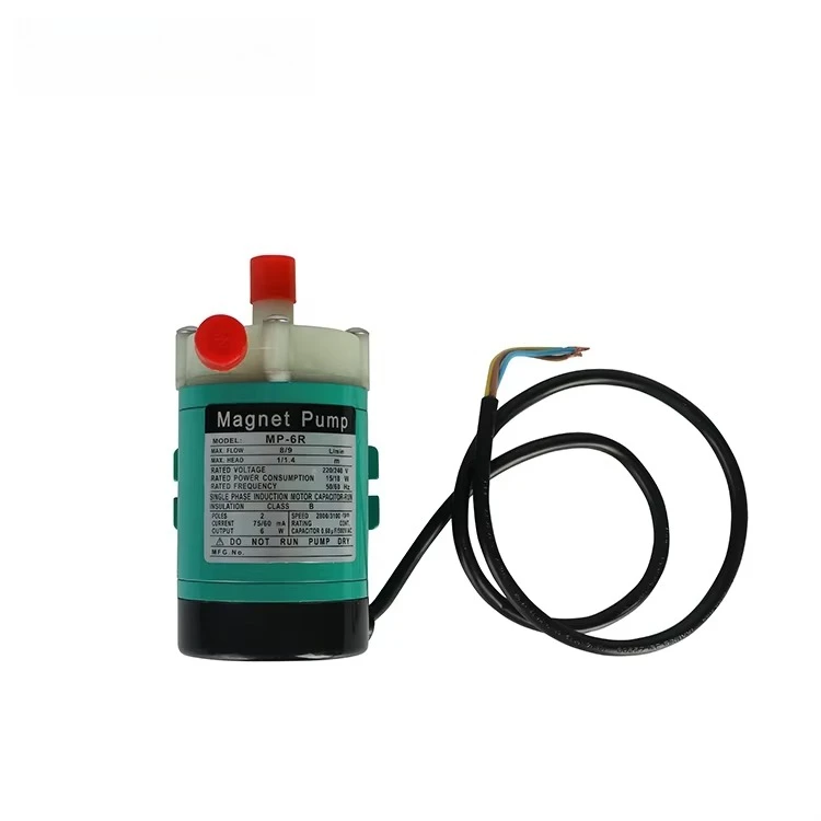 

2026 Hot Sale MP Mini Magnet Chemical Pump PP/PVDF Centrifugal Acid Transfer Mp-6R 110V Mini Impeller Magnetic Motor Pump