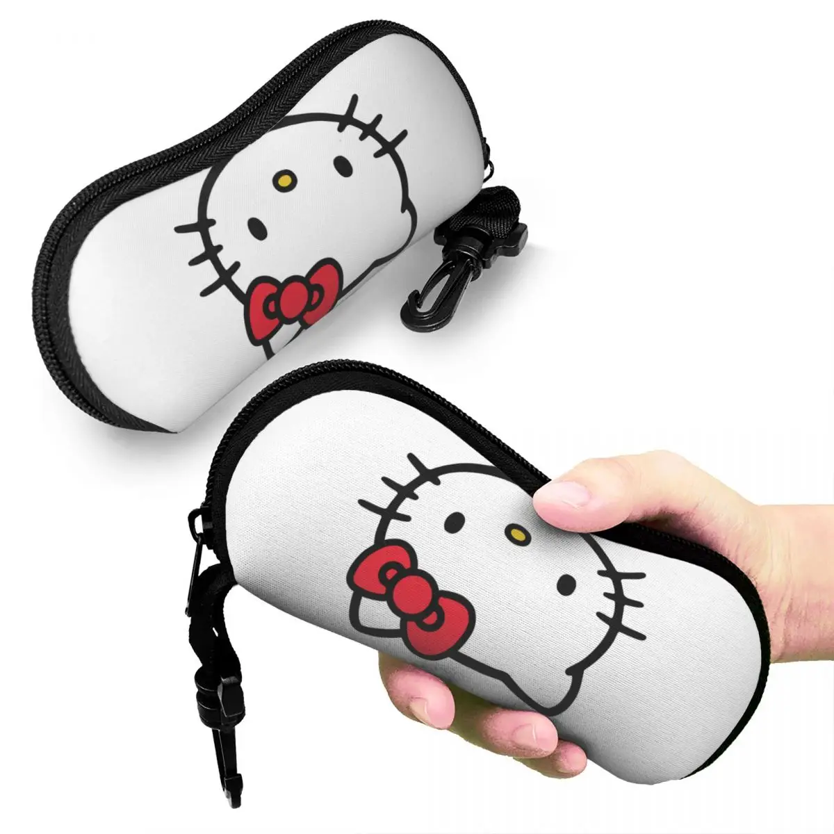 Hello Kitty Sanrio Accessori Custodia per occhiali per ragazze Nuova scatola portaoggetti per occhiali Contenitore per occhiali protettivi