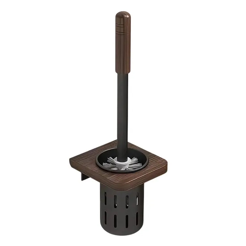 

ABBO-Bathroom Self Adhesive Toilet Brush Wall Type Household Toilet Toilet Rack Brush