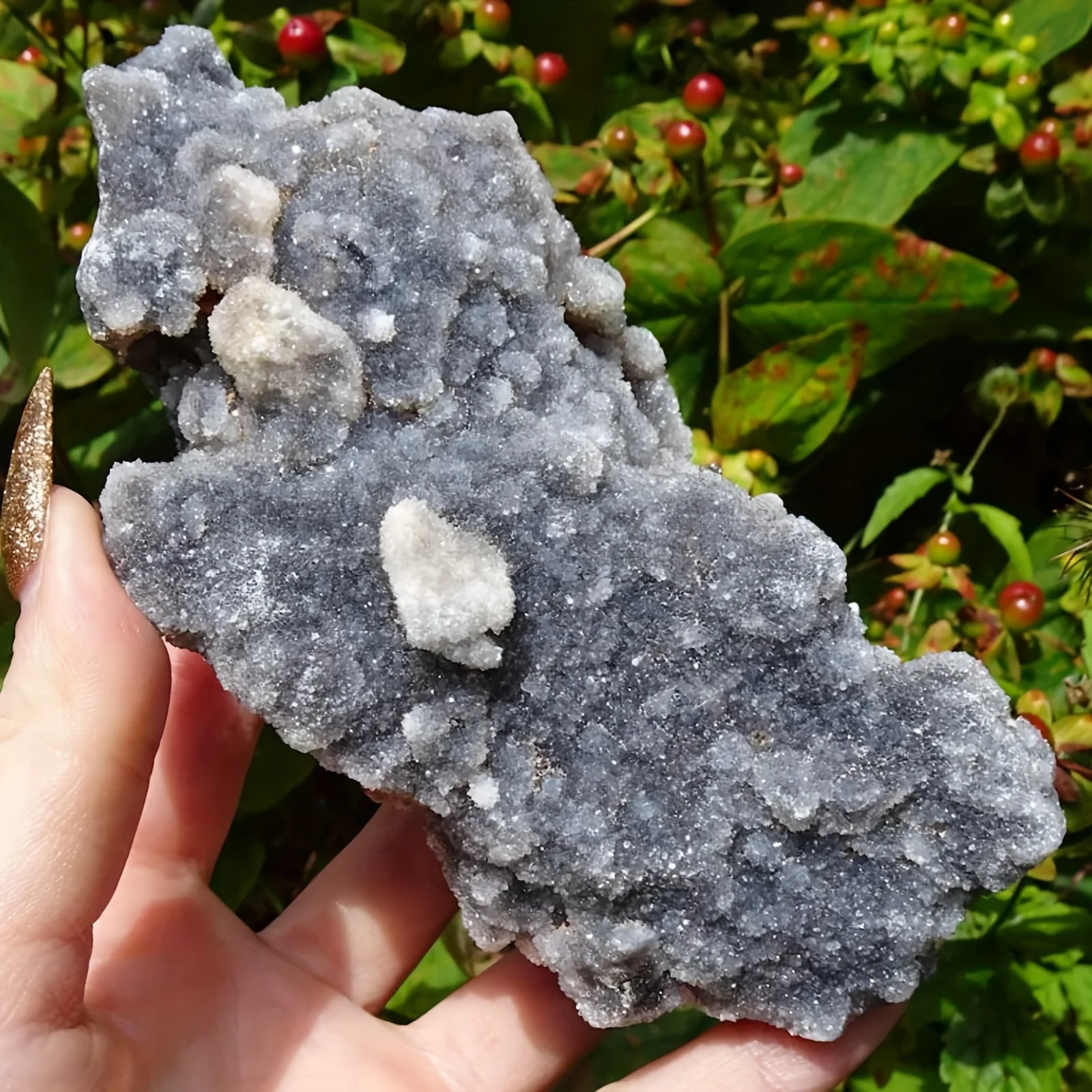 Espécimen de racimo de cristal de zinc natural brillante: una piedra cruda única, la elección perfecta para decoración de oficina, regalos navideños