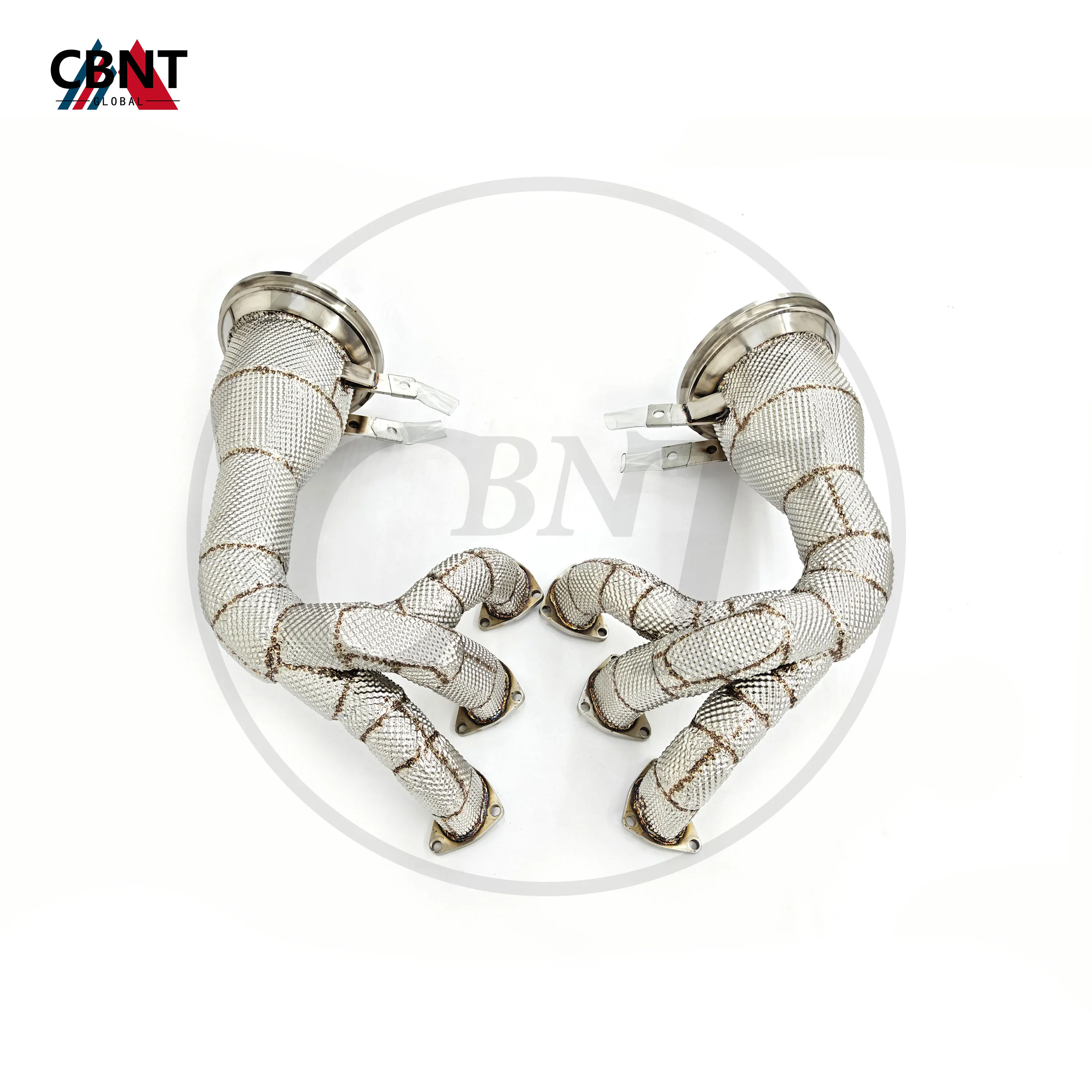 

CBNT for Porsche 911 992 GT3/GT3 RS 4.0L Exhaust Manifold with Heat Shield Free Flow Header Performance SS304 Exhaust systems