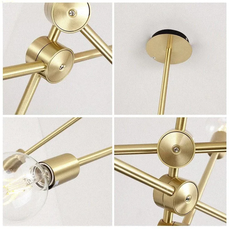 

Скандинавский подвесной светильник на длинной штанге, современная светодиодная лампа, черно-золотой потолочный светильник для бара, столовой, кухни, гостиной ZM11