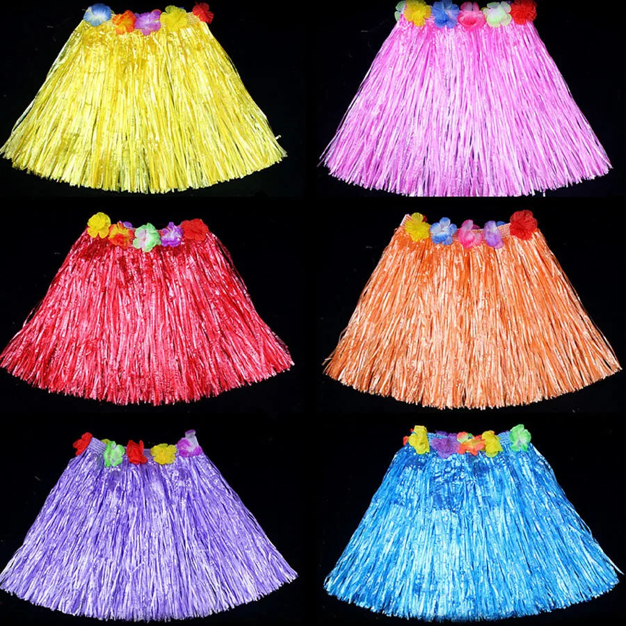 1 قطعة/5 قطعة-هواي حولا تنورة هاواي العشب تنورة الاستوائية هاواي هولا تنورة هاواي هولا تنورة زي الصيف عطلة الشاطئ