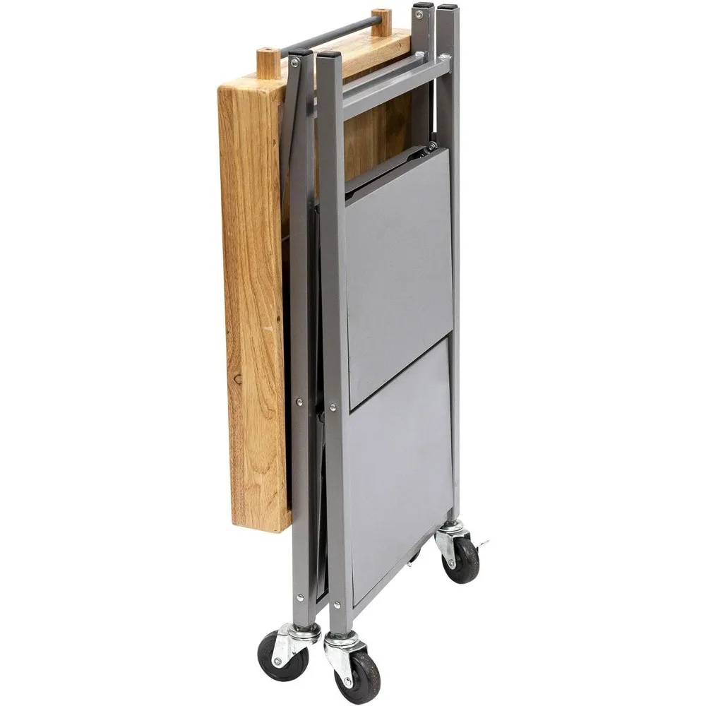 Carrito de isla de cocina con ruedas