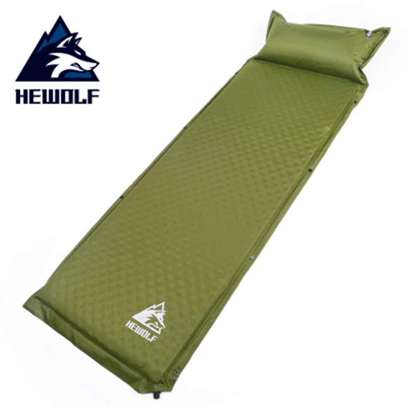 HEWOLF 188x65cm Automatic Inflatable Mattress Beach Cushion Pad Hiking Car Back Rest Sleeping Bed Outdoor Camping Dampproof Mat