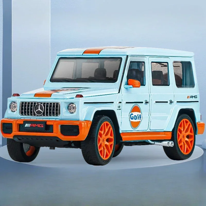 Simulazione 1:18 Mercedes-Benz G63 Off Road Car Model Casting Metal Toys veicoli bambini ragazzi regalo passive in miniatura