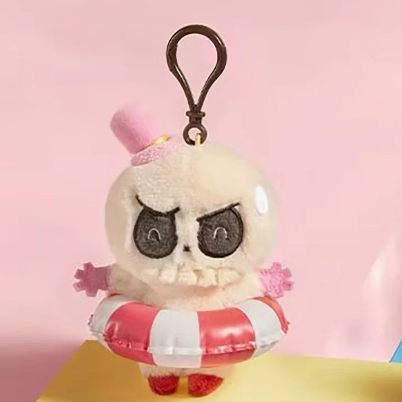 Pop Mart The Monsters Labubu Party Series Swimming Circle Plush Cute Pendant Guess Bag Toys Doll Anime Figure Ornaments