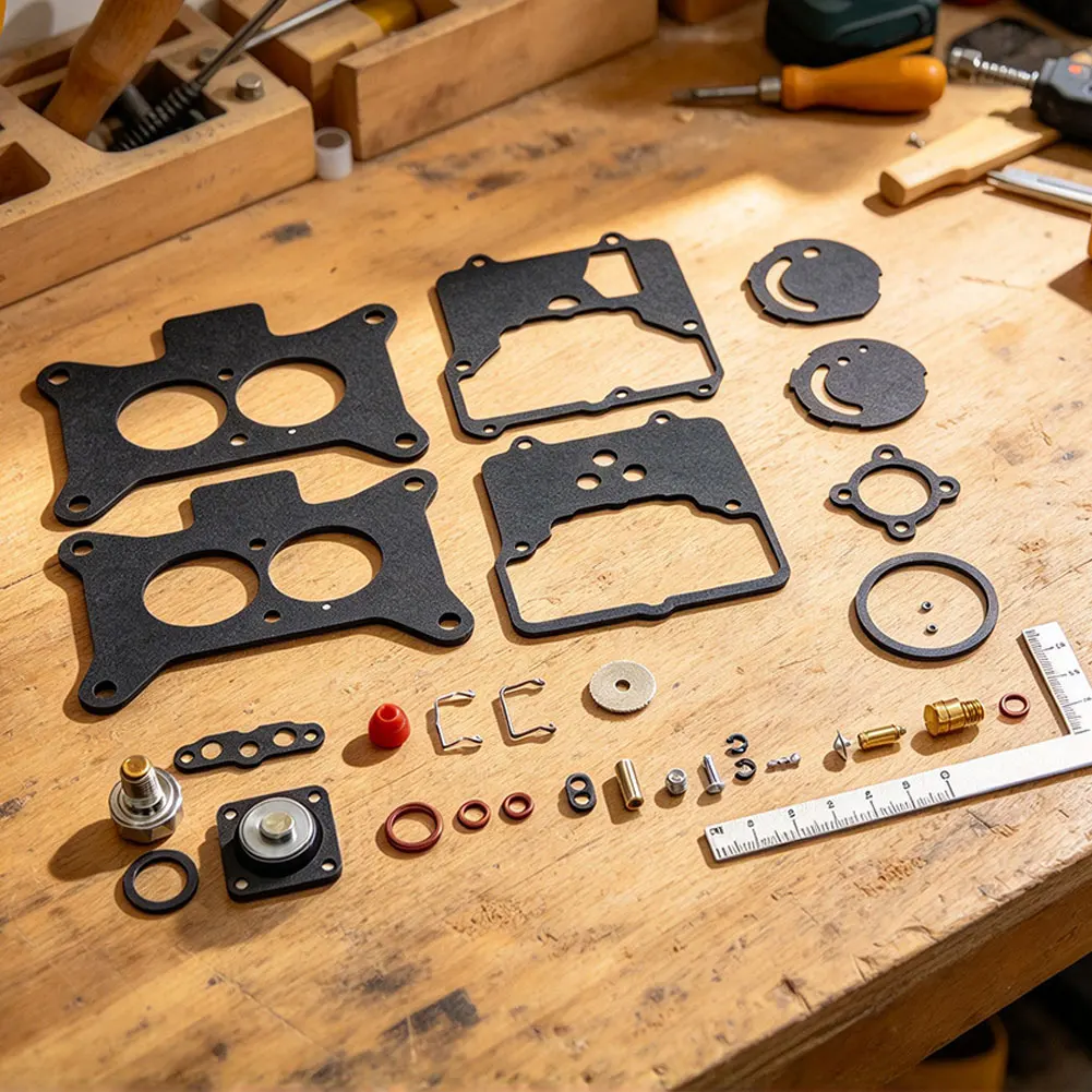 Carburetor Repair Kit 2100 2-Barrel Rebuild Set For Motorcraft 289 302 351 390 427 Engines For Lawn Mower Parts Tool