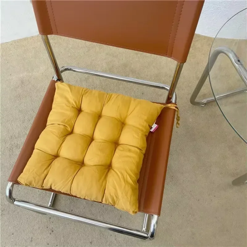 Korean Style InS Student Dormitory Cushion Comfortable Dining Chair Cushion Office Leisure Solid Color Cushion