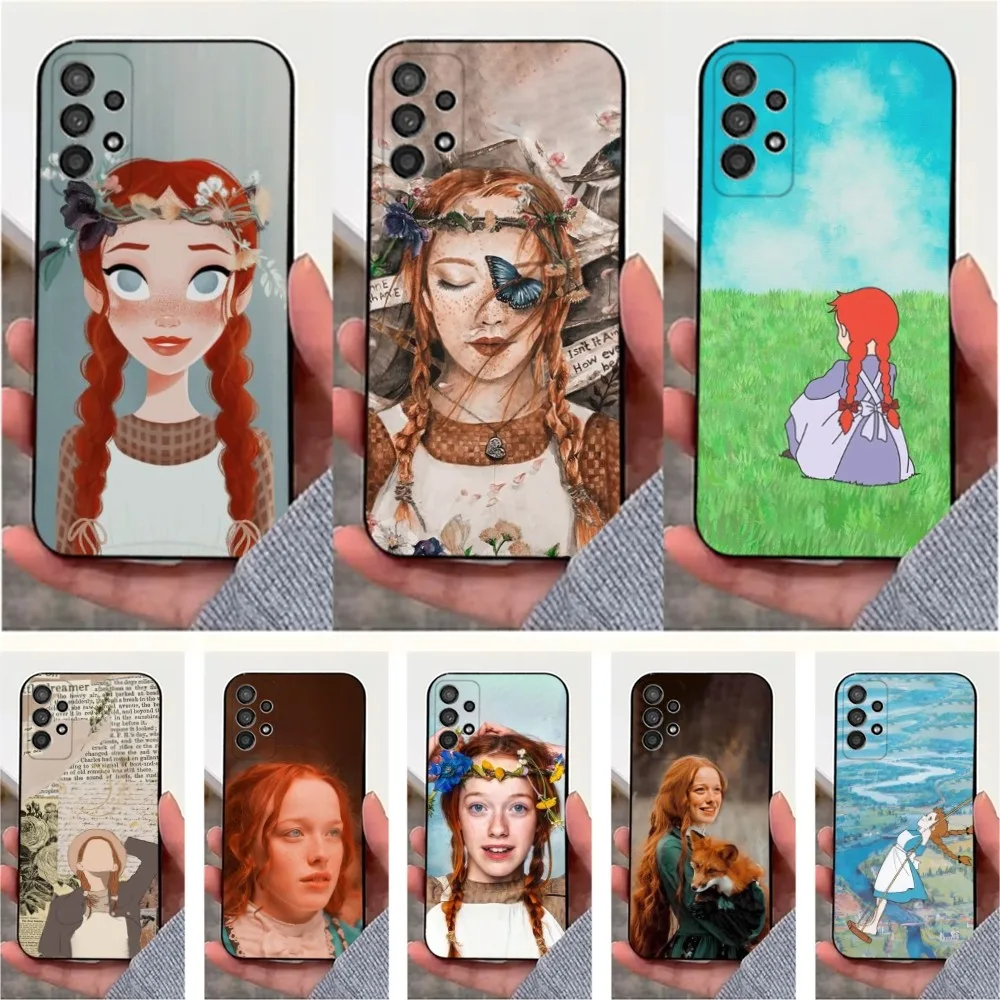 A-Anne S-Shirley  Phone Case For Samsung S24,23,22,30,21,10,9,Ultra,Plus,Lite,FE,Soft Silicone,Black Cover