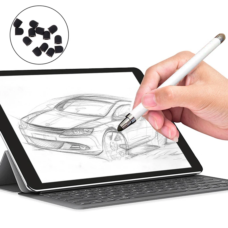 15pcs Soft Replacement Stylus Tips Replacement Silicone Nib Cover Touch Stylus