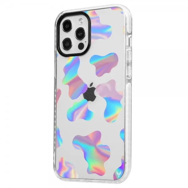 IPHONE 12 PRO MAX ARTY CASE DOTS RAİNBOW PHONE CASE