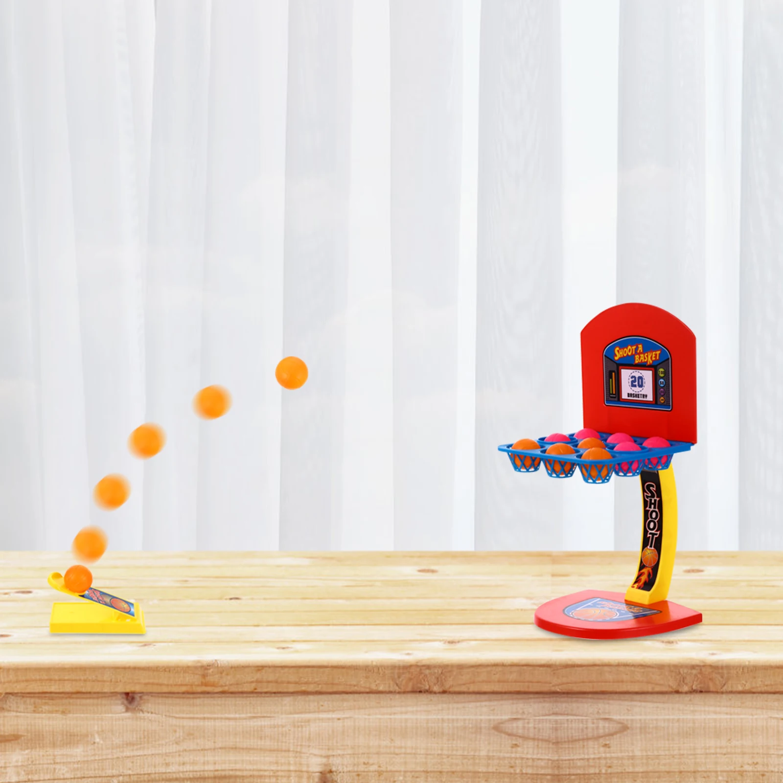ビー玉シューティングゲームバスケットボール遊具早期学習おもちゃ子供の知育玩具手と目のコーディネーション楽しいデスクトップゲーム