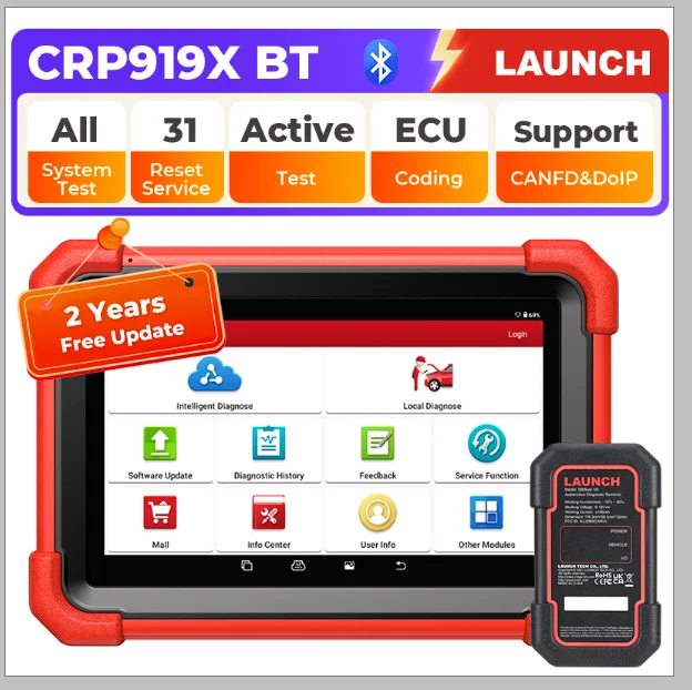 LAUNCH CRP919XBT 車 OBD2 スキャナー 自動車診断ツール 自動スキャン