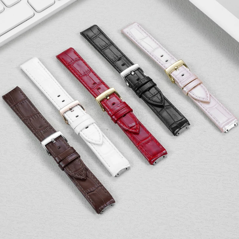 

Модный модный ремешок для часов Swarovski 1187023/5027203, женский ремешок для часов из натуральной кожи со специальным стальным зерном, 17 мм