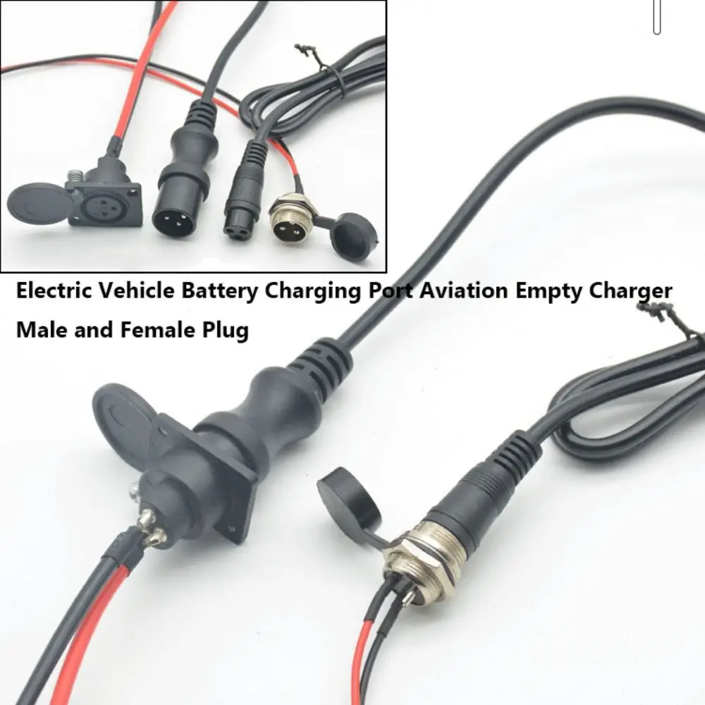 Male and Female Electric Vehicle Charger 3-pin 6 Styles Aviation Empty Charger Balance Car Interface