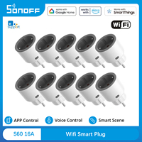 SONOFF S60 EU WiFi Socket Smart Home Plug Power Monitor Outlet Voice/eWeLink Remoter Control Alexa Google Home SmartThings
