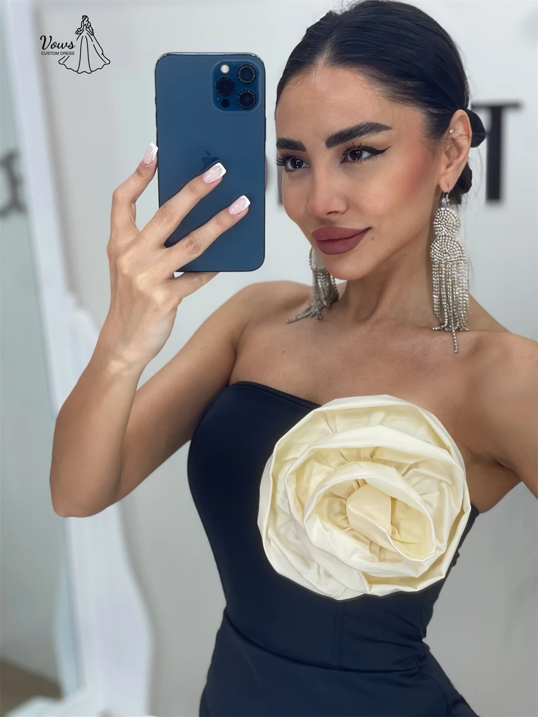 Vows Maßgeschneiderte elegante Damenkleider für besondere Anlässe, Fischschwanzrock, Hochzeits-Abendkleid, schulterfrei, Abschlussball