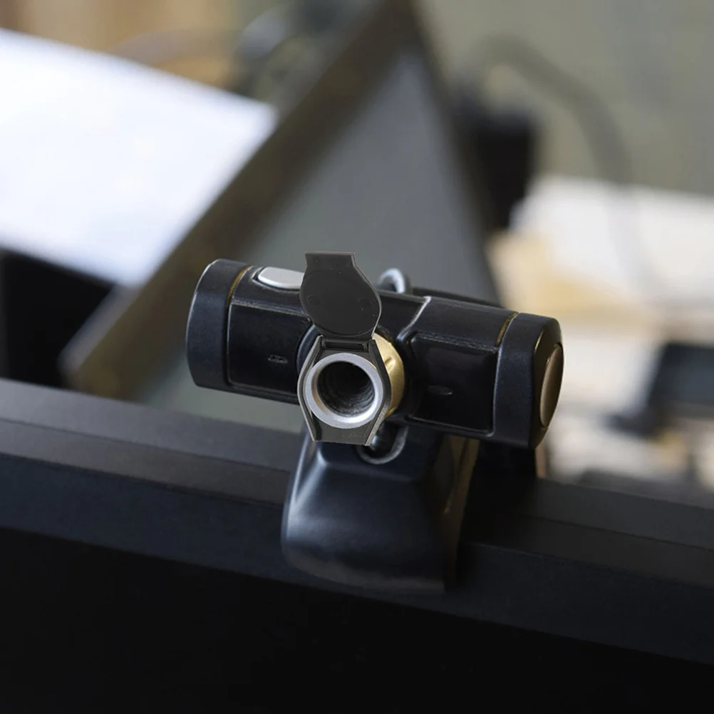 

10pcs Webcam Covers Camera Lens Privacy Cover For Desktop Computer Laptop Streaming Black Dust Protective Shutter Hood Cap