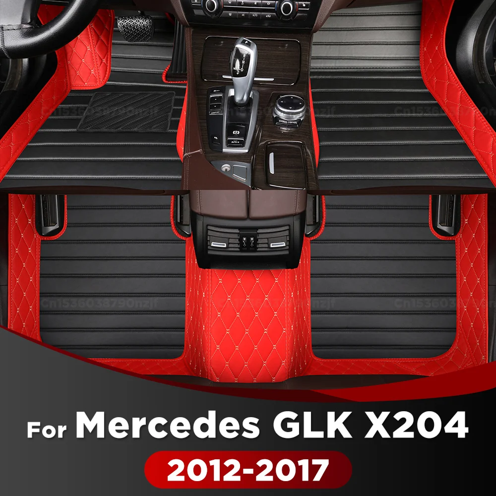 

For Mercedes Benz GLK Class X204 2012-2017 13 14 15 16 Car Floor Mats Custom Auto Foot Pads Carpet Cover Interior Accessories