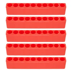 High Quality Hand Tools Organizer Bit Holder Screwdriver Bit Rack Plastic Screw Bits Organizer Screwdriver Storage 5Pcs