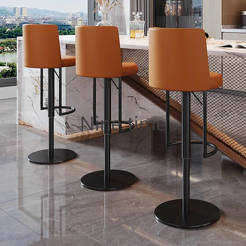 

Nordic Chair Floor Gamer Luxury Bar Stool Vintage Chaise Design High Kitchen Stools Wooden Chairs Waiting Cafe Counter Furniture