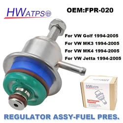 For Volkswagen VW Golf MK3 MK4 Jetta 1994-2005 New Adjustable Fuel Pressure Regulator Aluminum Variable Universal FPR-020 FPR020