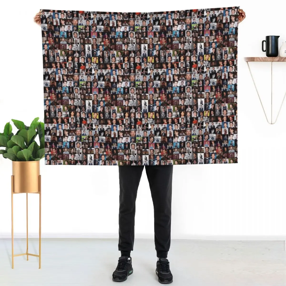 

Christian Borle Collage - Many Items Available Throw Blanket Fuzzy Plush Throw Blanket for Sofa Chair