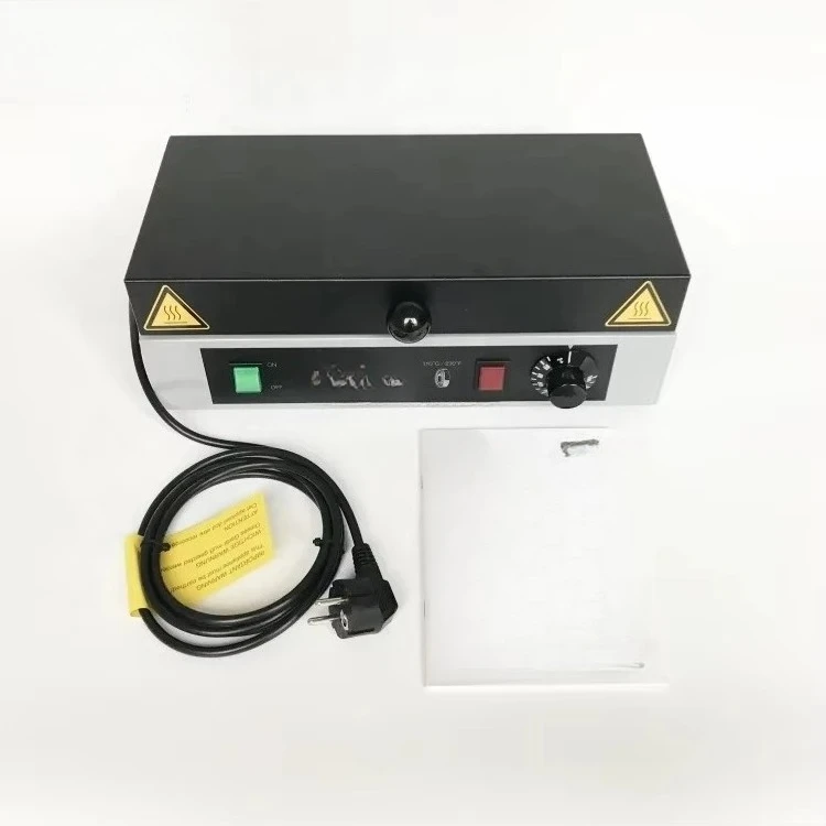 729659C/110V, electric hot plate, flat heating surface, with cover to retain heat and protect bearings from contaminants