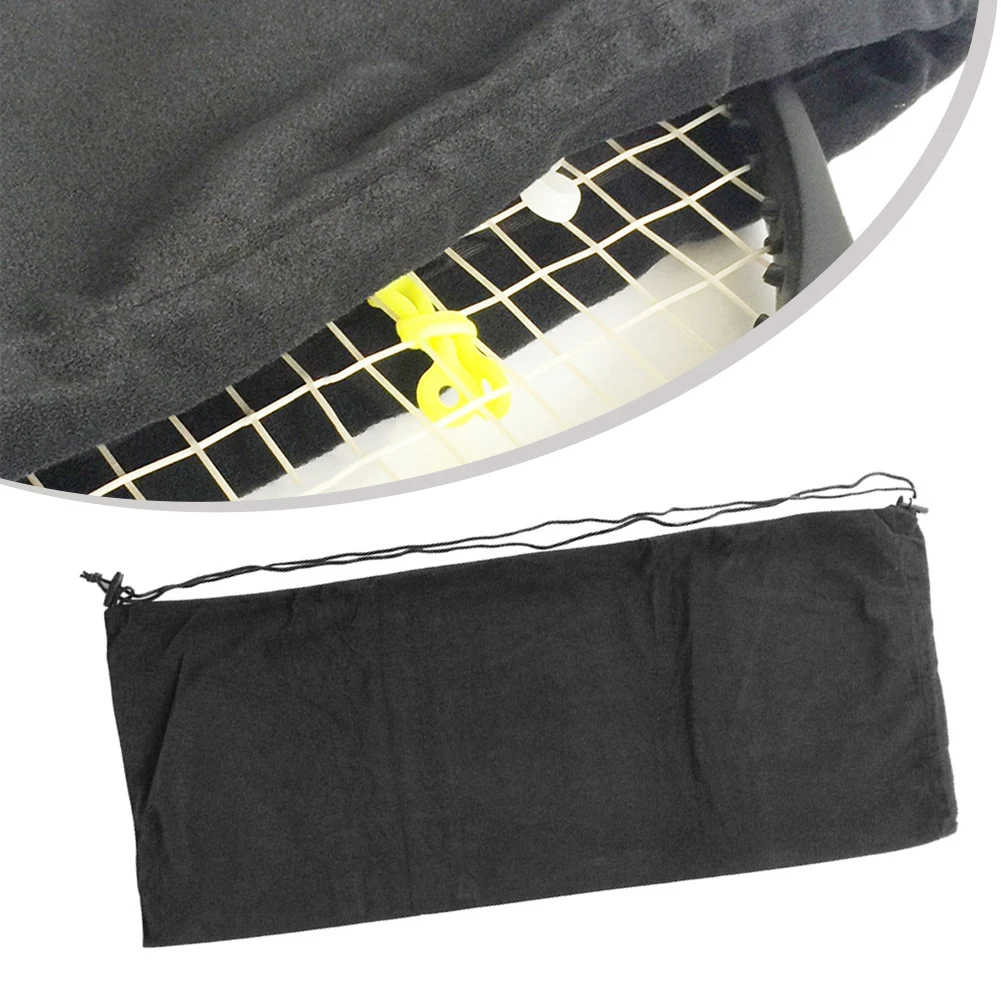 Foldable Flannel Tennis Racket Bag for Transporting Rackets Balls Shoes and Small Accessories Efficient Design