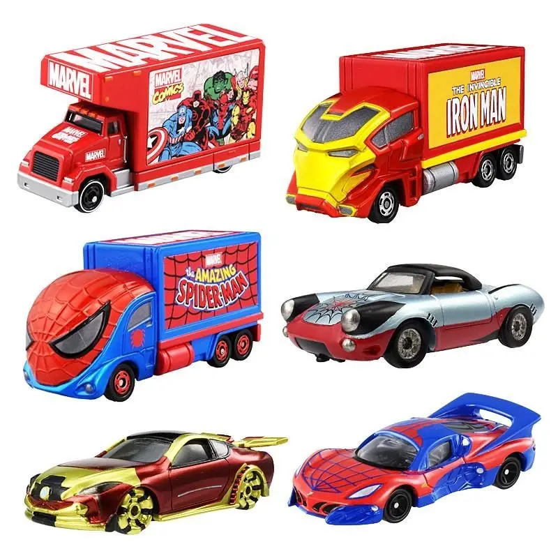 Takara Tomy Tomica Marvel série TUNE personnage de dessin animé modèle de voiture Simulation alliage modèle de voiture jouet garçon cadeau de vacances de noël
