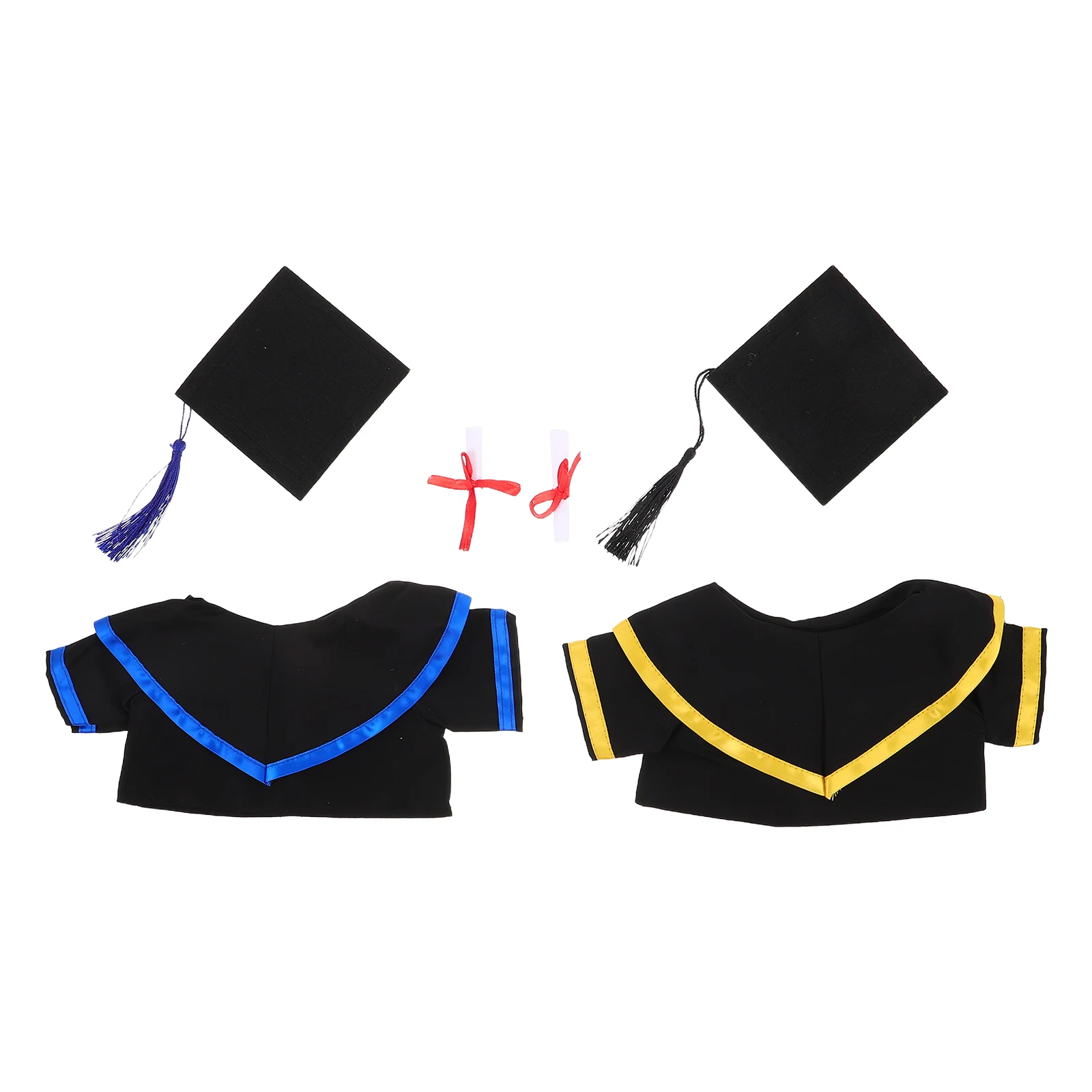 مجموعتان من إكسسوارات دب التخرج، مادة مريحة وناعمة، موضوع فريد من نوعه، هدية احتفال لا تُنسى، ملحقات التخرج