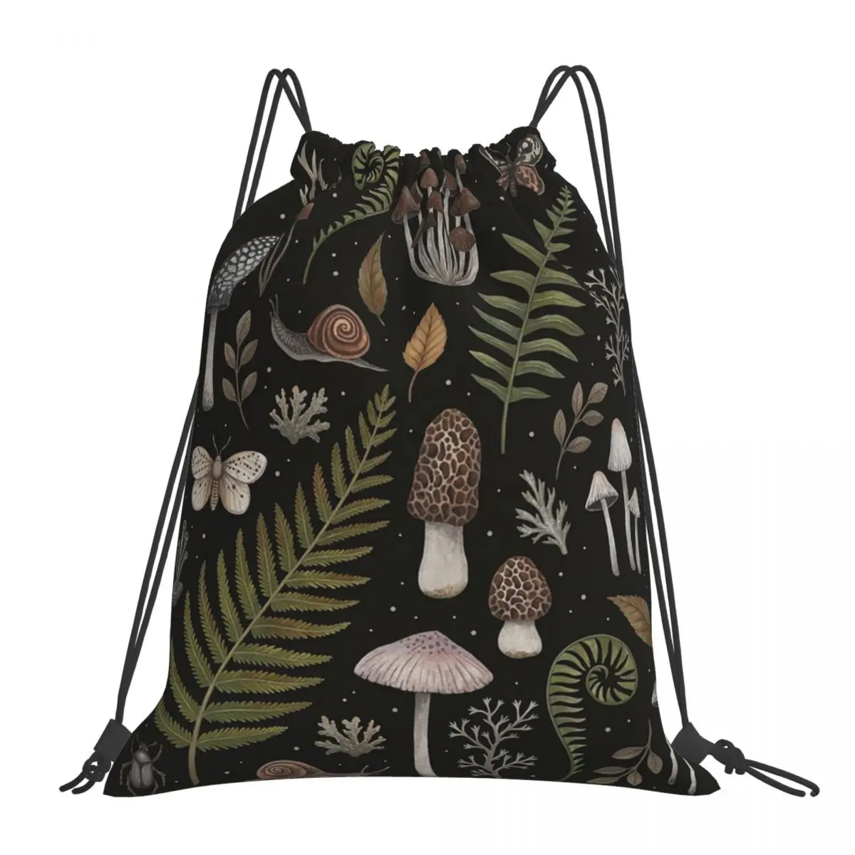 Forest Treasures-mochila multifunción con cordón para hombre y mujer, bolso de bolsillo para zapatos, bolsas para libros, bolsas para estudiantes