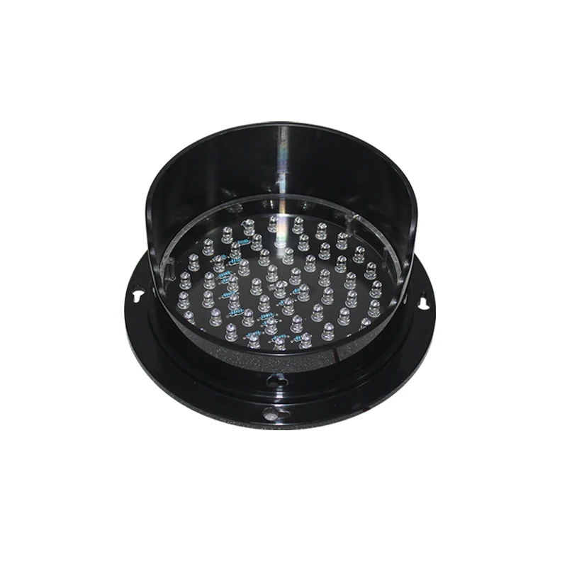 DC 12V yellow LED traffic lamp customized mould 125mm LED traffic signal light lampwick for sale