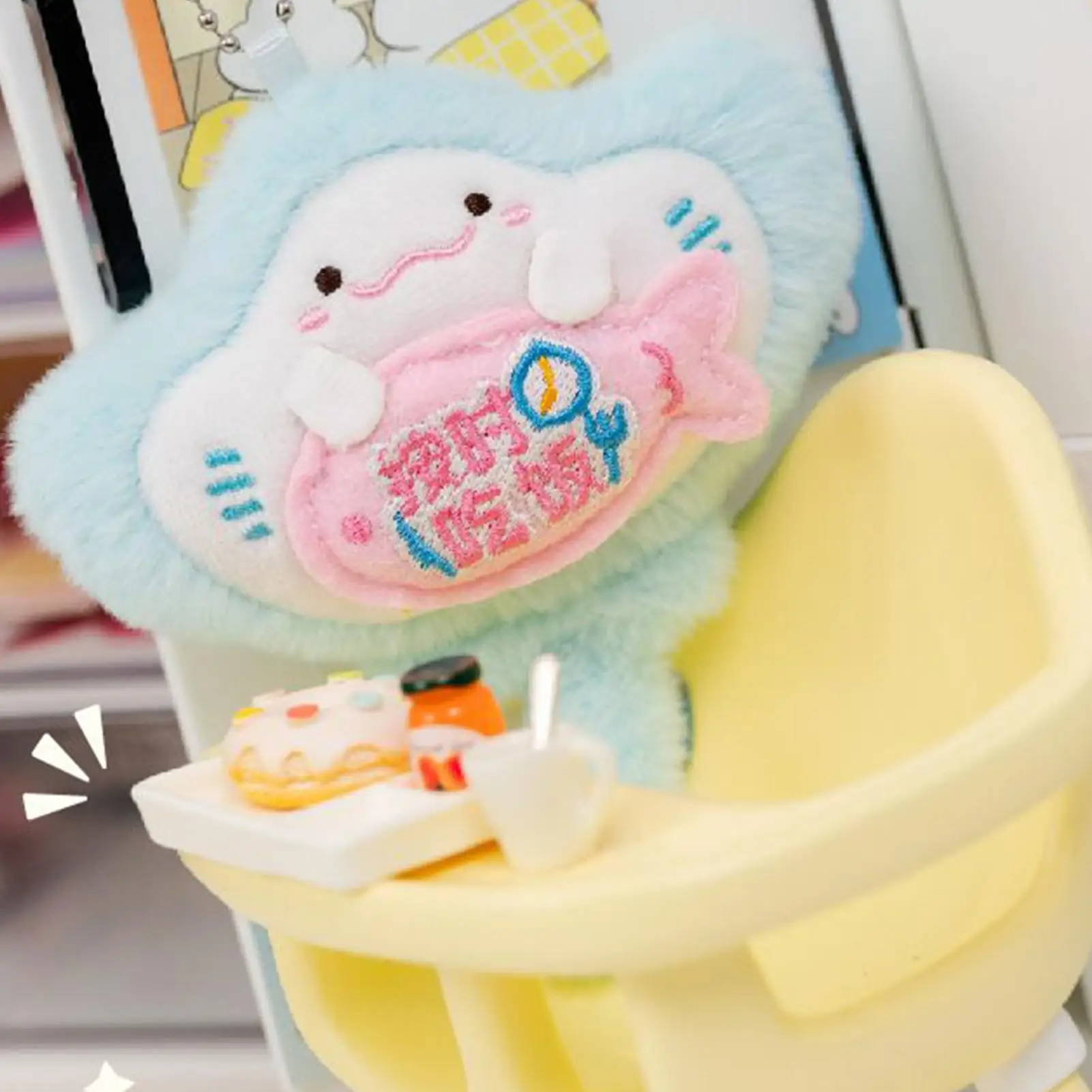 Bolsa de felpa con dije de Animal, colgante de bolso con imán, llavero portátil bonito, decoración para refrigerador, mochila escolar, monedero para niños y hogar