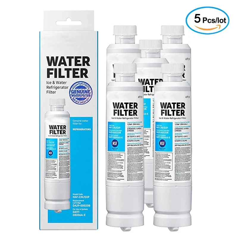 Best Selling Refrigerator Carbon Filter Water Purifier,Replace Water Filter Samsung DA29-00020B, DA29-00020A,HAF-CIN EXP 5Packs