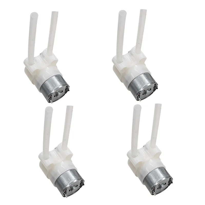 Pompa Peristaltica Micro DC P310 4 Pezzi 3.7V 6V, Mini Pompa Dosatrice Liquidi, Piccola Pompa per Gel, Pompa per Misurazione Liquidi da Laboratorio
