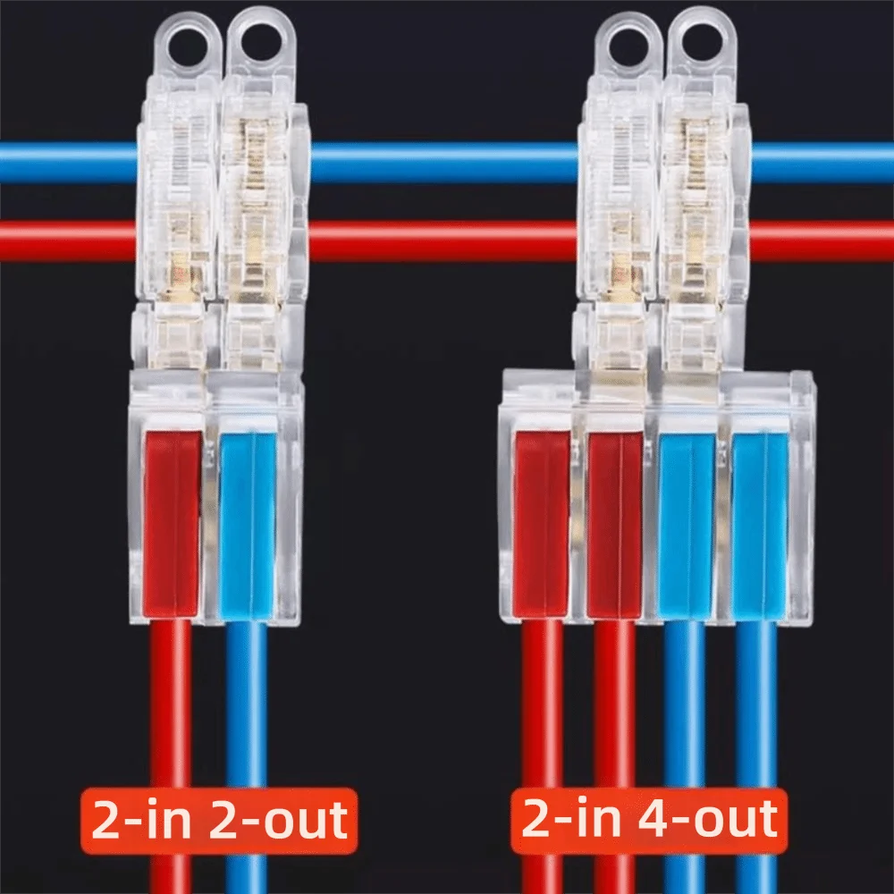 New Mini Quick Terminal Block T type Universal Fast Connector Electrical Connectors Electrical