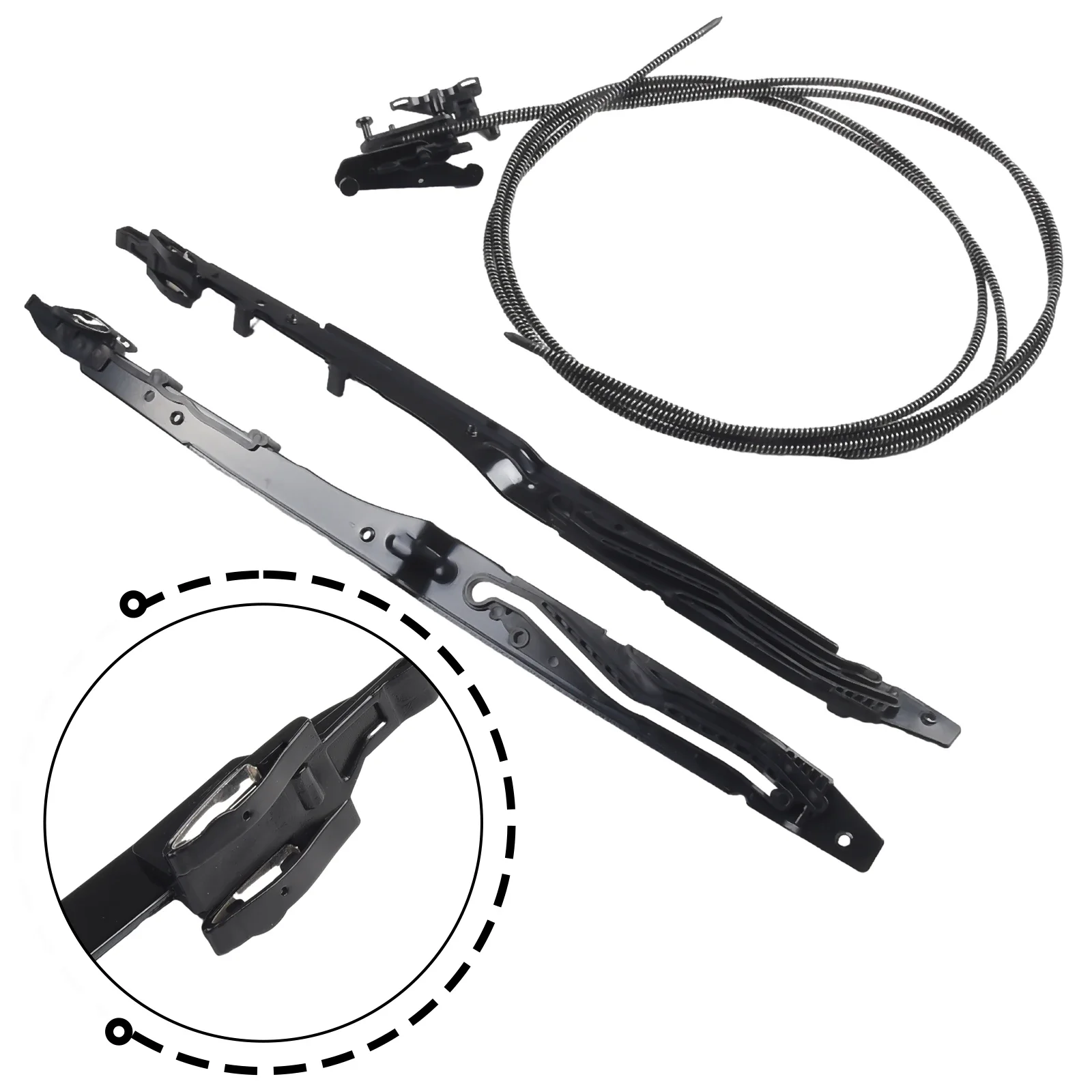 Easy Installation Sunroof Glass Cables+Track Assembly for Ford F150 For F250 F350 F450 Easy to Follow Instructions