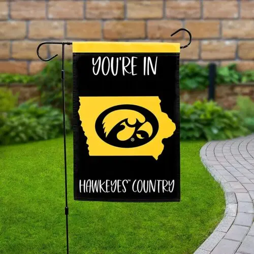 University of Iowa Hawkeyes Double Sided Garden Flag Banner 12x18 Inch...