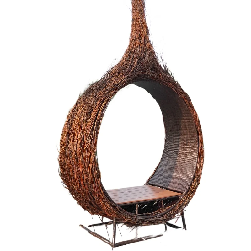 

Outdoor villa rattan hanging basket, open-air Internet celebrity homestay, check-in scenic spot, gondola shooting props