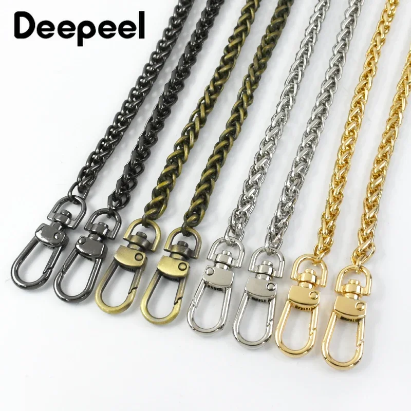 

Deepeel 100-120cm Metal Chain Straps for Purse Handbag Replacement Crossbody Bag Chains Parts Leather Craft Hardware Accessories