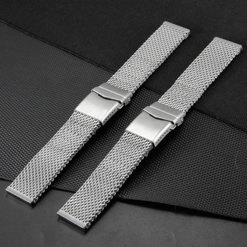 22mm Stainless Steel Milanese Watch Strap For Breitling Avenger Superocean Heritage Navitimer Blackbird watchband Bracelet view 3